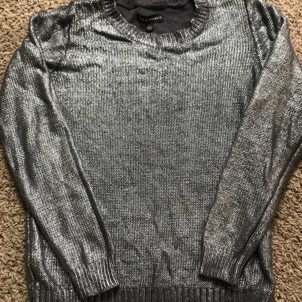 Rock & Republic metallic sweater